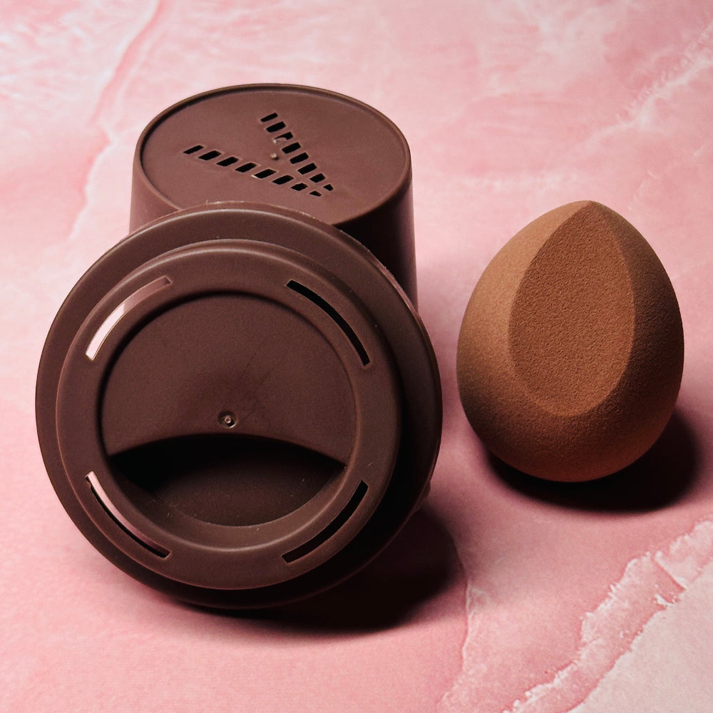 Vyraa BrewBlend Sponge -Cocoa | Non-Latex Beauty Blender